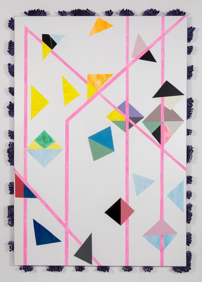 Sarah Cain, "New Logic" (2014), acrylic on canvas, 110 x 78 inches (279.4 x 198.1 cm)