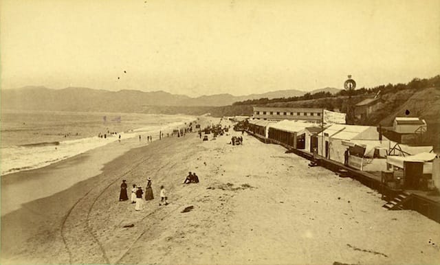 E.G. Morrison (ca. 1827–1888), North Santa Monica Beach, ca. 1880s. Albumen print, Ernest Marquez Collection. The Huntington Library, Art Collections, and Botanical Gardens.