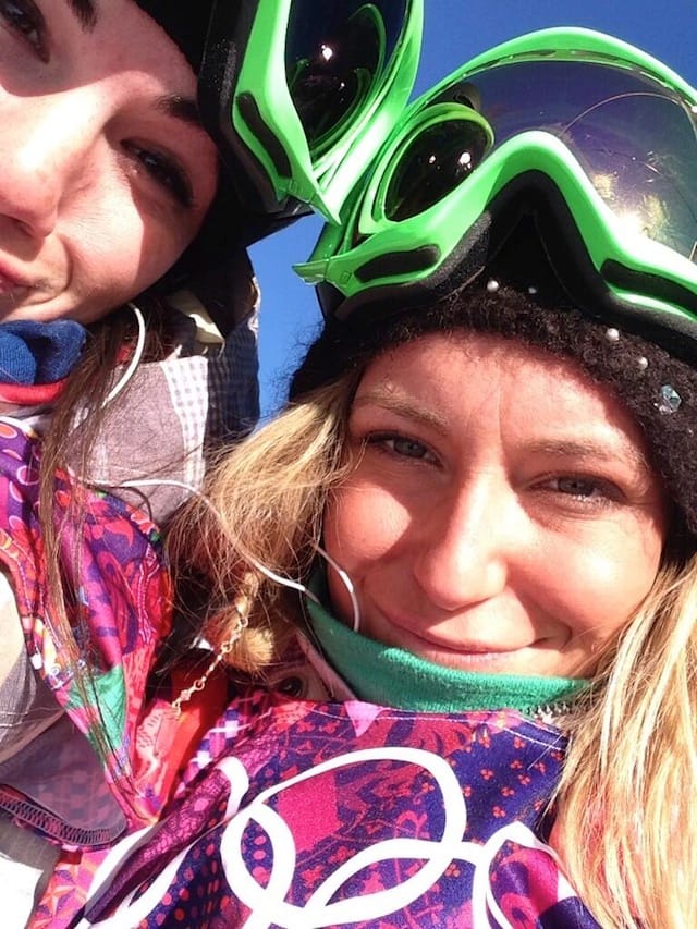 Usie of Olympic gold medal snowboarder Jamie Anderson via Twitter. From her tweet: "‏@Jme_Anderson  Feb 6 Me and @KarlyShorr are going to be on the today show this afternoon... Then opening ceremonies! Oh snap!"