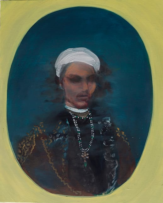 Kimberly Brooks, "Portrait of Arjun," oil on linen, 20 x 16 in (click to enlarge)