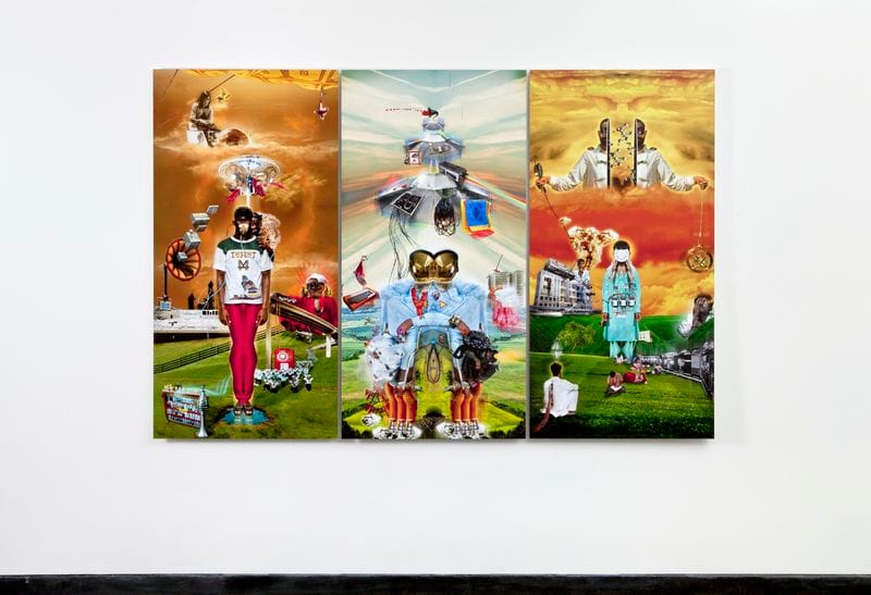 Mehreen Murtaza, "Triptych" (2009), Epson inkjet print on archival paper