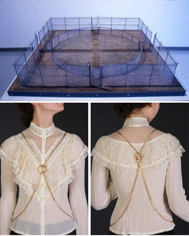 Mel Chin, "Revival Field Maquette", 1990 (top) and "Cluster: US CIVIL WAR", 2006 (bottom) - via melchin.org