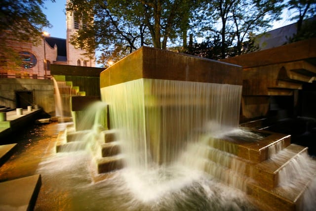 Peavey Plaza, Minneapolis (photograph by Keri Pickett, courtesy The Cultural Landscape Foundation)