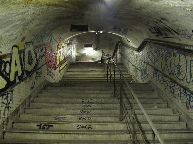 Saint-Martin Ghost Station (photograph by Martin Gautron, via Flickr)