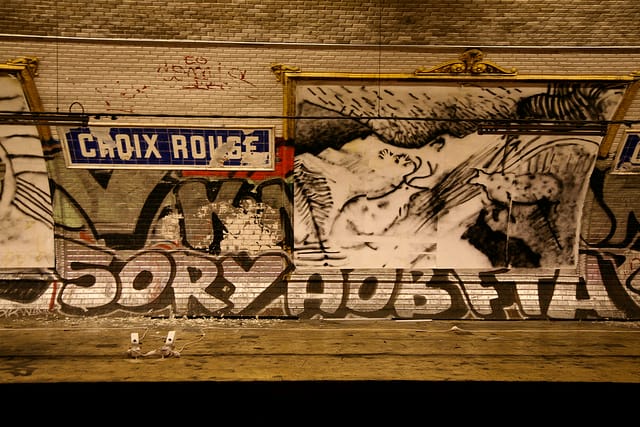 Croix Rouge Ghost Station (photograph by Vincent Desjardins, via Flickr)