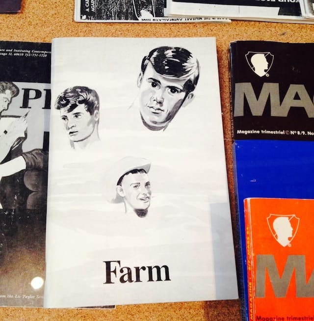 FARM zine at the Queer Zines Exhibition