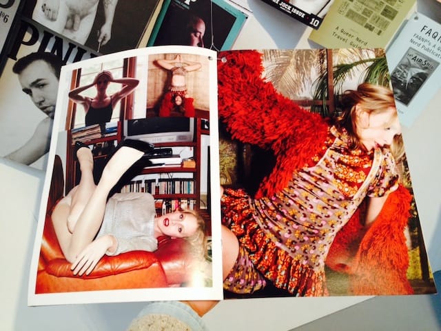 Photograph of Translady Fan Zine at the Queer Zines Exhibition