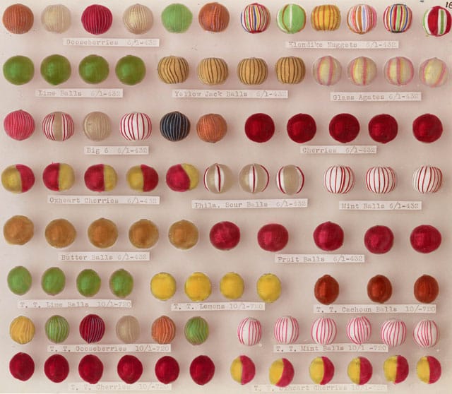 Schagge Brothers Studio, Minneapolis, "Ninety-One Brandle & Smith Candies" (1910s), printing-out paper print with applied colors (The Morgan Library & Museum,  photography; gift of David Winter, 2013.92)