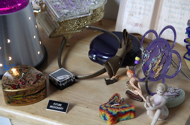 Talena Sanders, detail of "Return to Virtue" installation