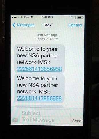 Welcome to the NSA partner network messages on hijacked phones