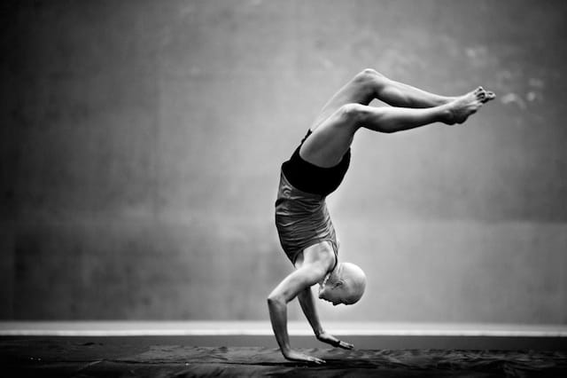 Peter Holgersson's photograph of Nadja Casadei, a Swedish heptathlon athlete with cancer (courtesy World Press Photo)