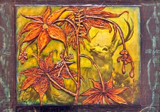 Tony Greene, "His Puerile Gestures" (1989), mixed media