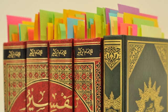 Detail of Mounir Fatmi's "I Want to Understand" (2013) at London's Paradise Row gallery, Art Dubai 2014.