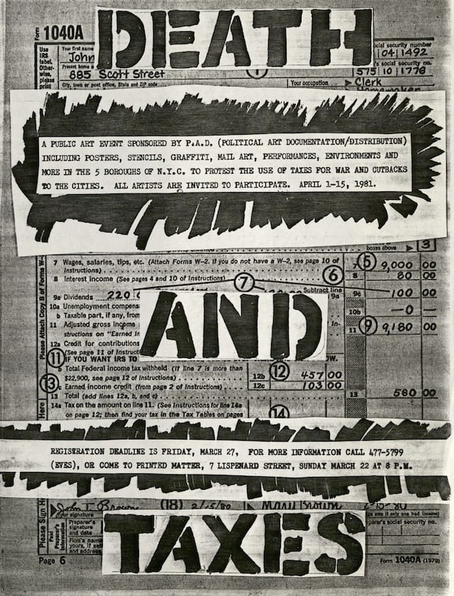 14.Death and Taxes Flyer