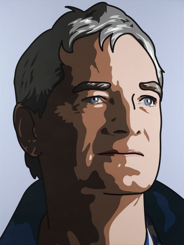James Dyson ('James, Inventor') by Julian Opie inkjet on canvas, 2010 Credit line: © Julian Opie / National Portrait Gallery, London; commissioned by the National Portrait Gallery with the support of J.P. Morgan through the Fund for New Commissions
