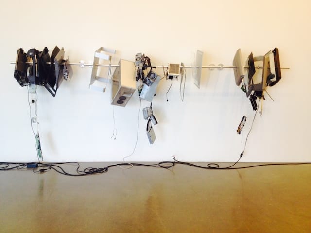 Installation view of Beshty's exhibition at Regen Projects