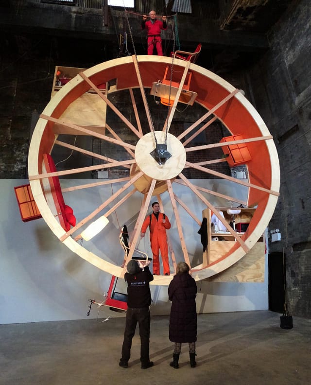 Ward Shelley and Alex Schweder's "In Orbit" at The Boiler