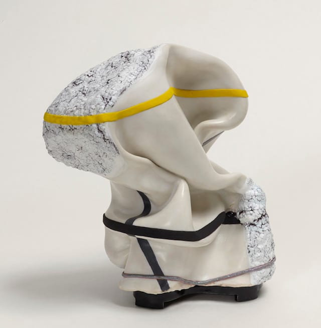 ButterlyGlacier, 2013, clay, glaze, 6 7_8 x 6 3_8 x 4 ¼ inches