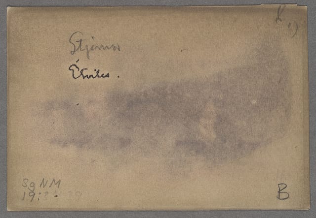 August Strindberg, back of "Celestograph VII" (1893-94)