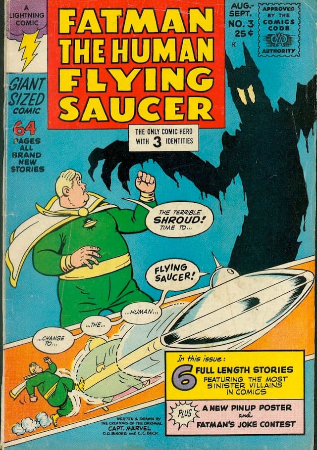 Fatman the Human Flying Saucer #3 (1967) (via Comic Book Plus)