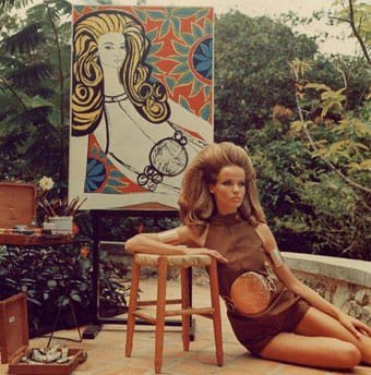 The model Veruschka in Ulrike Ottinger's 'Dorian Gray in the Mirror,' which Dirty Looks NYC will screen on March 26. (image via Facebook)