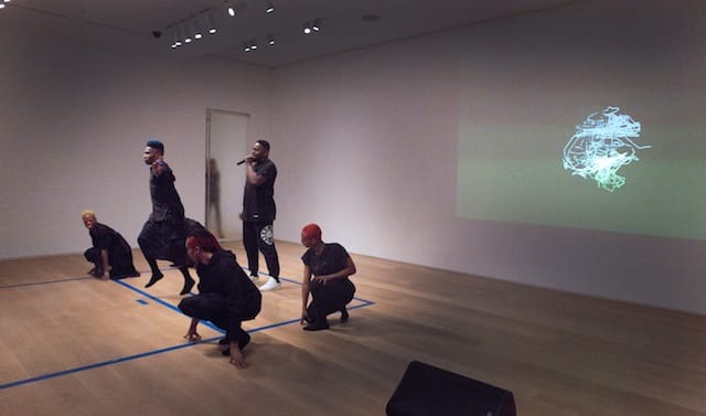 Rashaad Newsome, "FIVE (The Drawing Center)" (2014) (all photos by Jessica Katz) (all images courtesy The Drawing Center)