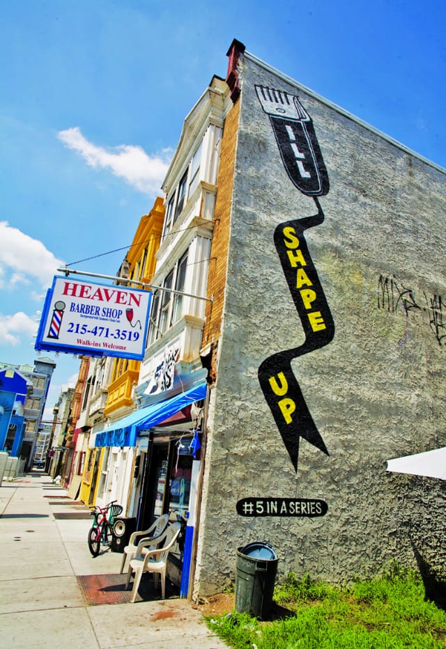 "I'll Shape Up" in Syracuse (photograph by Adam Wallacavage)