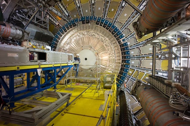 The Calorimeter inside the ATLAS detector (courtesy CERN)