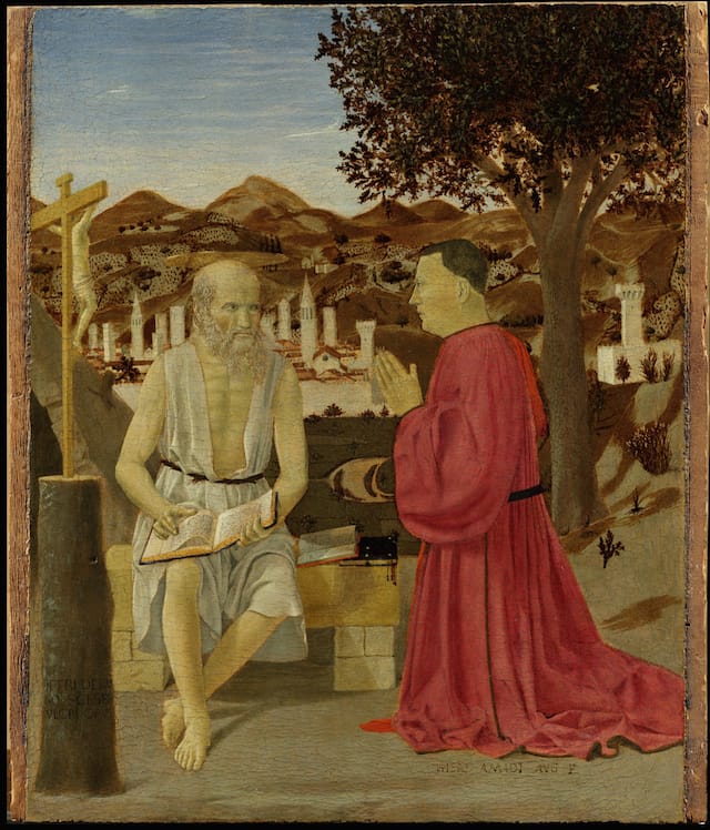 Piero della Francesca_Saint Jerome and Supplicant