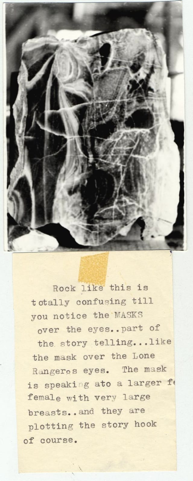 "Rock like this is totally confusing till you notice the MASKS over the eyes..."