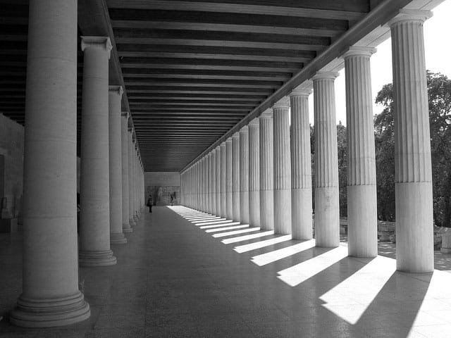 The Stoa of Attalos can now be rented out for private functions. (photo by Tilemahos Efthimiadis, via Flickr)