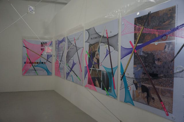 Work by Brad Troemel at Untitled's booth