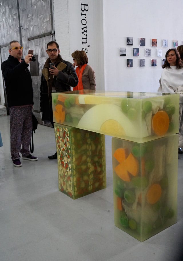 Andra Ursuta, "Even More Love Hours (2014), at Ramiken Crucible's booth (click to enlarge)