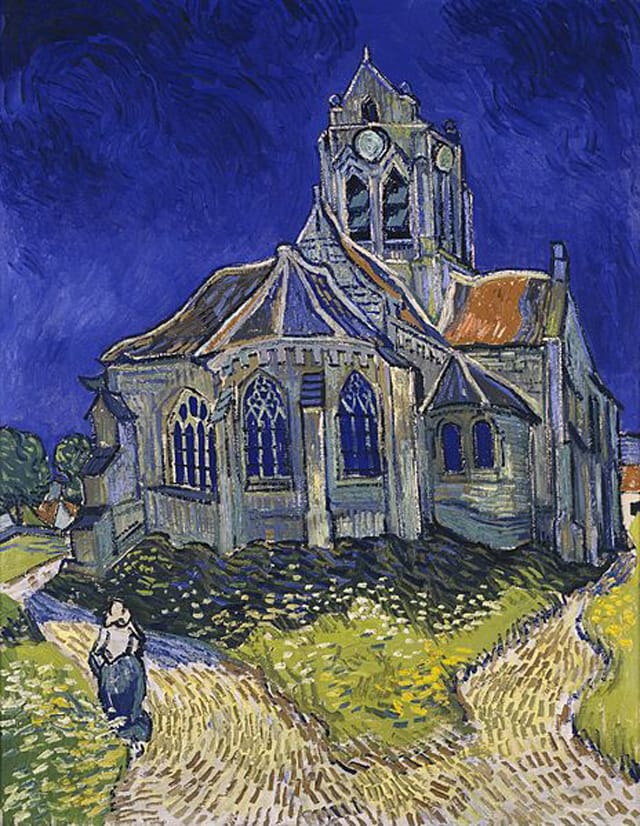 “The Church in Auvers-sur-Oise, View from the Chevet” (1890)