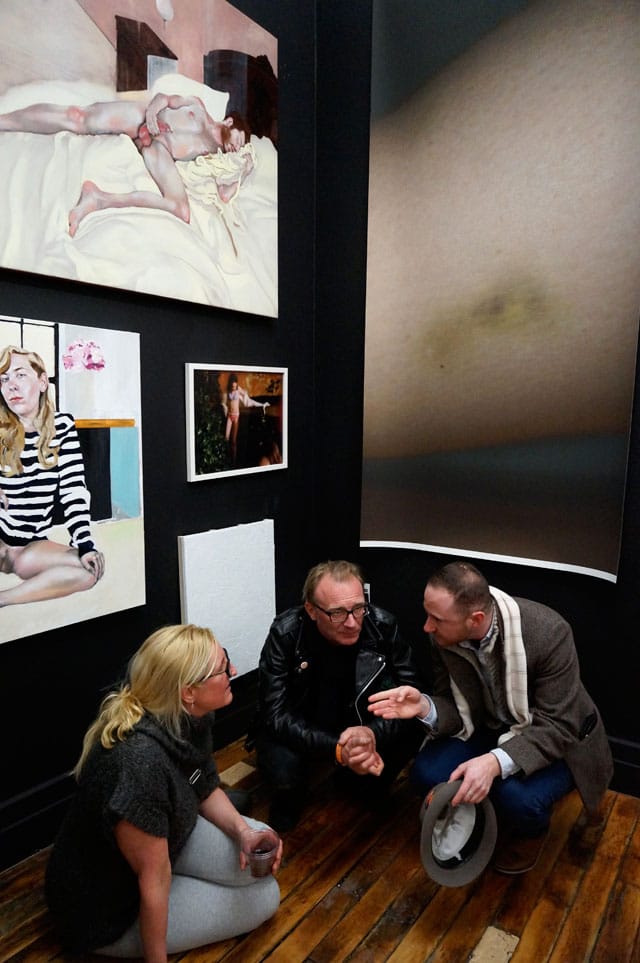 Installation and crowd view, Whitney Houston Biennial