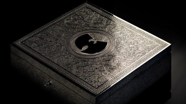 The specially made box for the solitary Wu Tang Clan double-album.