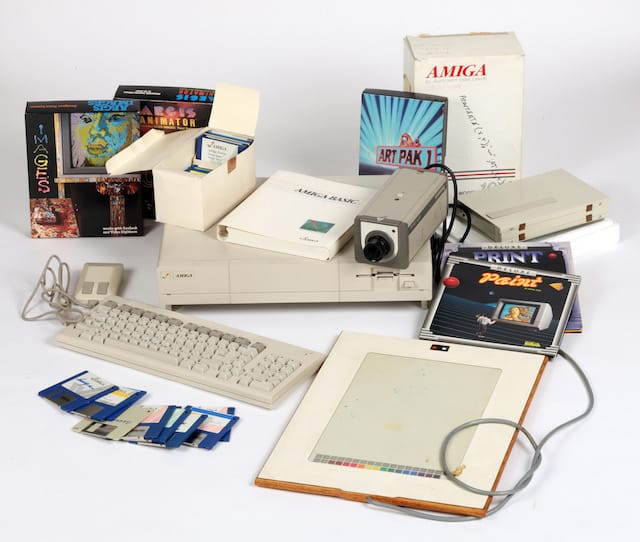 Commodore Amiga computer equipment used by Andy Warhol 1985-86, courtesy of The Andy Warhol Museum