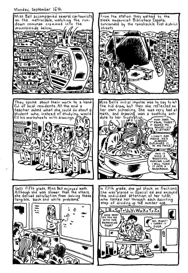 Page from Gabrielle Bell’s ‘Truth Is Fragmentary: Travelogues & Diaries’