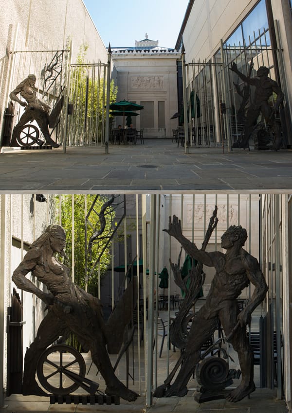 George Dureau (with Ersy Schwartz) - "Inspiration and Technique", 1991 at the New Orleans Museum of Art (photos courtesy New Orleans Museum of Art)