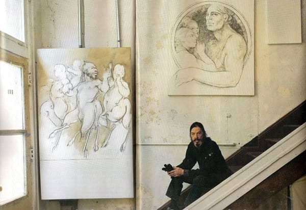 George Dureau in his French Quarter studio, 2008 - via bayoucontessa.blogspot.com