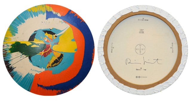 Counterfeit Damien Hirst Spin Painting (all images courtesy the Manhattan DA's office)