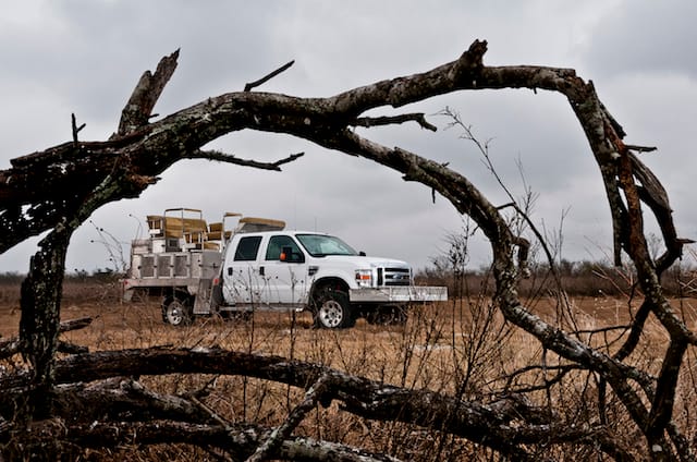 Mr.,Holmes,San Chicago Camp on the Norias Division of the King Ranch,,Ford,F-350,,White truck I photographed with Gillmans,