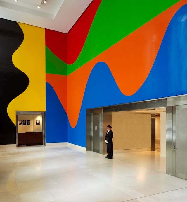 Wall Drawing #896 Colors/Curves  Sol Lewitt   Christie's NYC