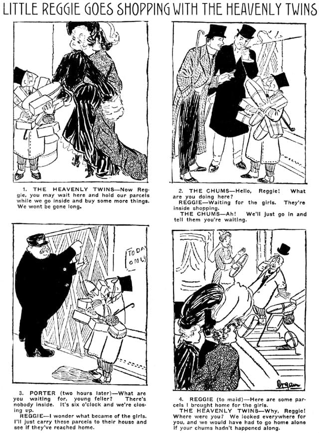 An example from Marjorie Organ’s “Little Reggie and the Heavenly Twins”