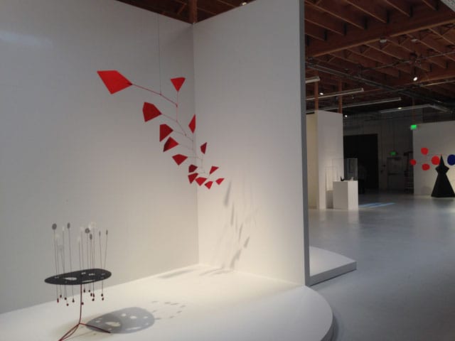 Installation view, 'Alexander Calder: The Art of Invention' at Pace Menlo Park (all photos by the author for Hyperallergic)