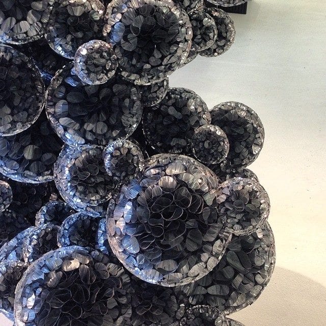 Work by Tara Donovan in the library at Pace Menlo Park (click to enlarge)