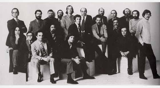 The staff of Push Pin Studios (image via miltonglaser.com)