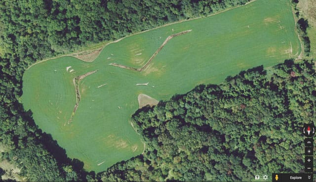 Richard Serra's "Shift" in Google Earth