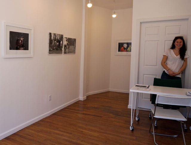 Aviva Neuman inside her gallery (click to enlarge)