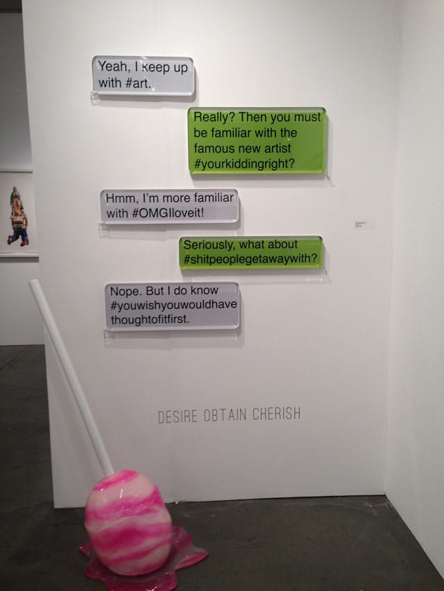 Desire Obtain Cherish, "Text Bubbles" (2014) (click to enlarge)